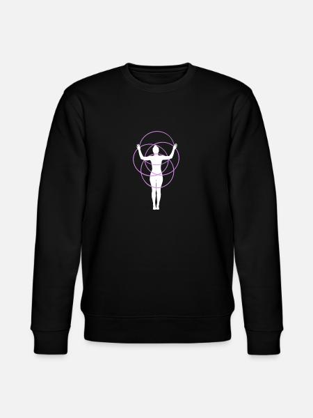 Hulahoop Silhouette - Stanley/Stella Unisex Bio-Sweatshirt CHANGER - Schwarz