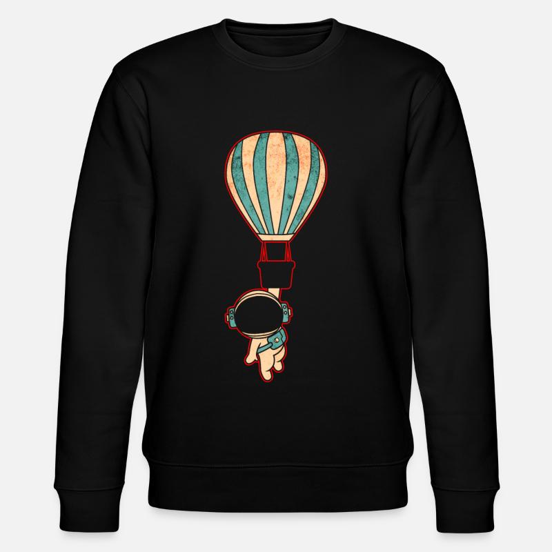Astronaut Space - Stanley/Stella CHANGER Unisex Organic Sweatshirt - black