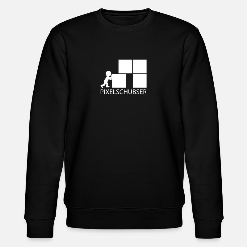 Pixelschubser und stolz darauf! - Stanley/Stella Unisex Bio-Sweatshirt CHANGER  - Schwarz