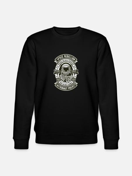 Space Astronaut Sterne - Stanley/Stella Unisex Bio-Sweatshirt CHANGER - Schwarz