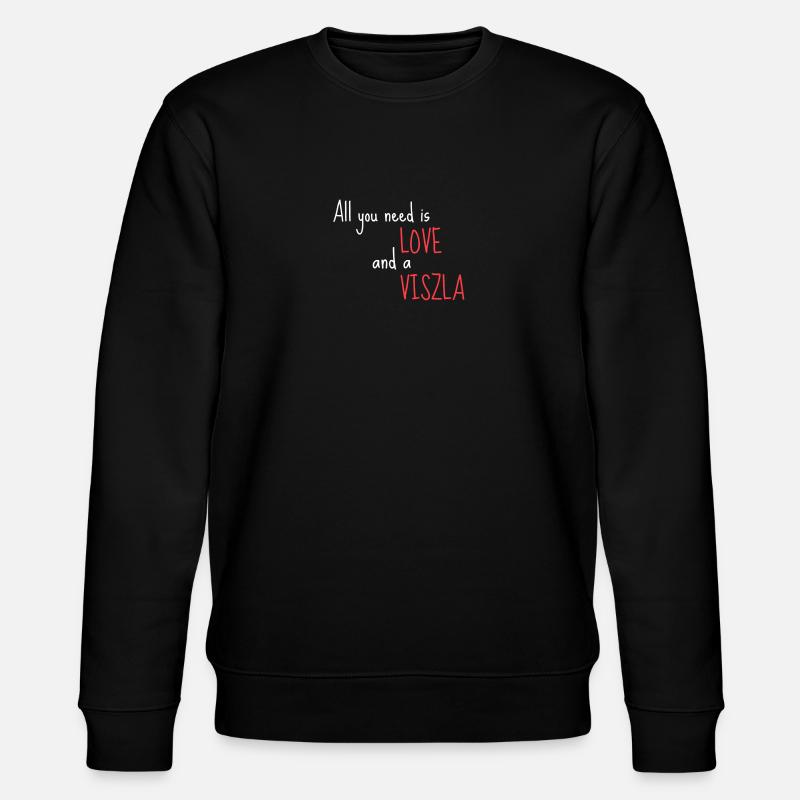 Love Viszla - Stanley/Stella Unisex Bio-Sweatshirt CHANGER  - Schwarz