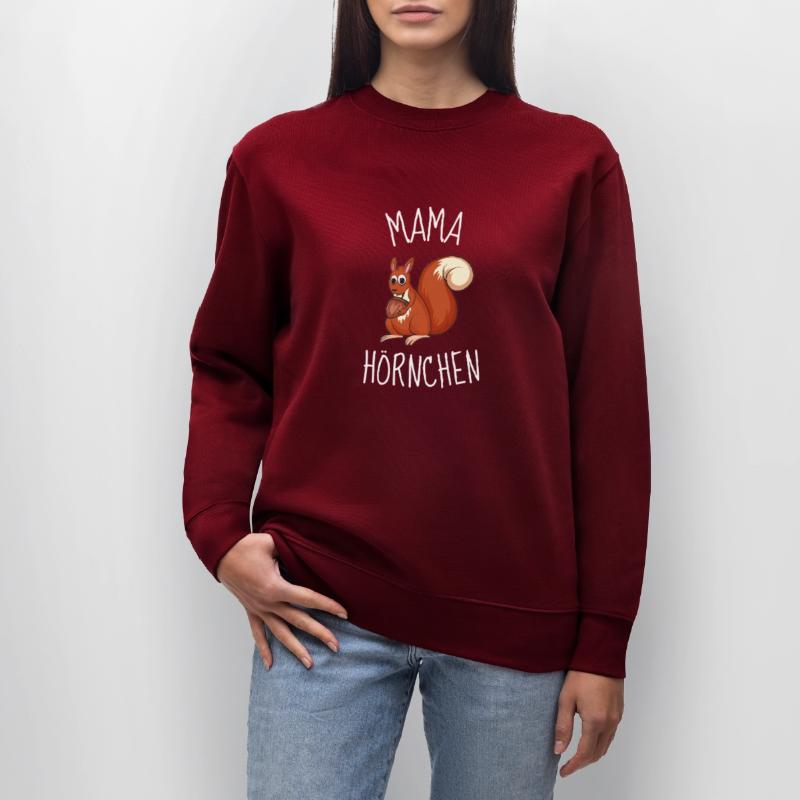 Mama Hörnchen Muttertag Geschenk Eichhörnchen Stanley/Stella Unisex Bio-Sweatshirt CHANGER 