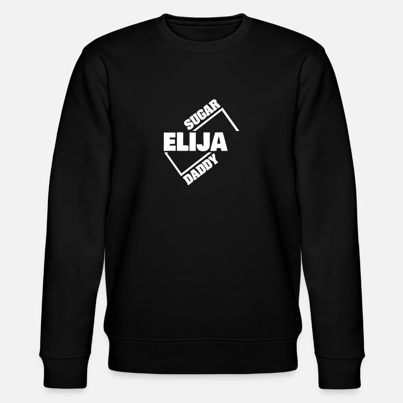 Elija als Sugardaddy - Stanley/Stella Unisex Bio-Sweatshirt CHANGER  - Schwarz