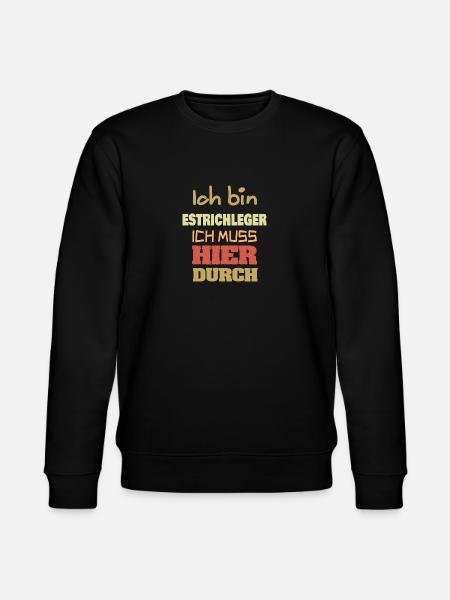 Screed layer as a profession - Stanley/Stella CHANGER Unisex Organic Sweatshirt - black
