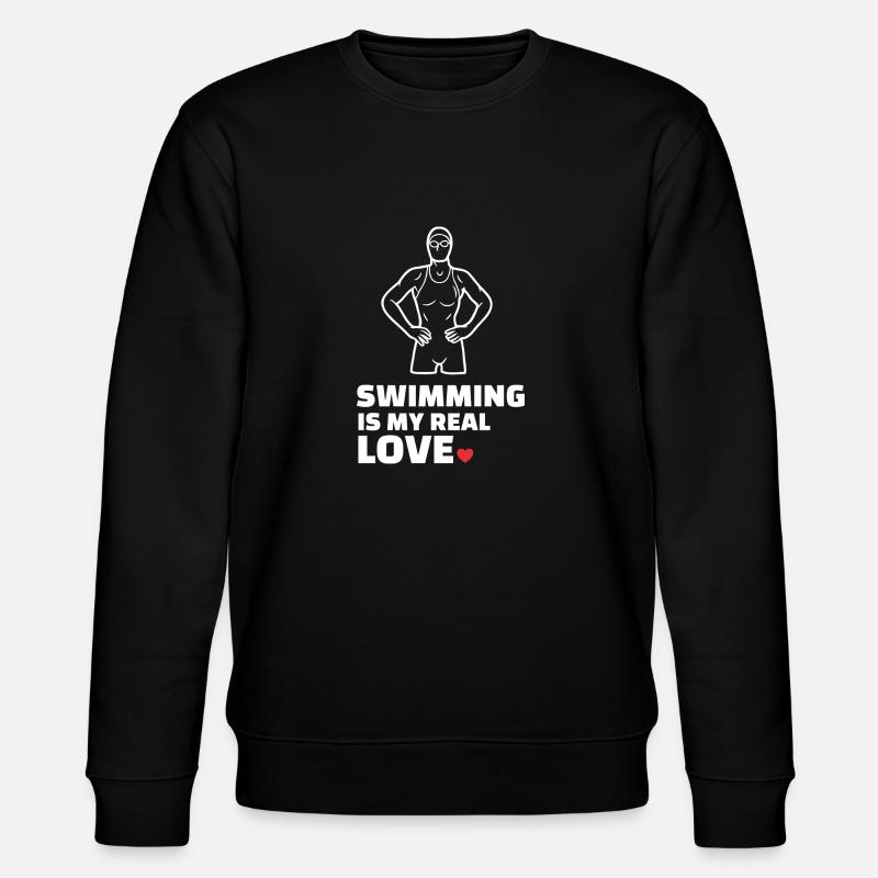 J’adore nager - Sweat bio CHANGER Stanley/Stella Unisexe - noir