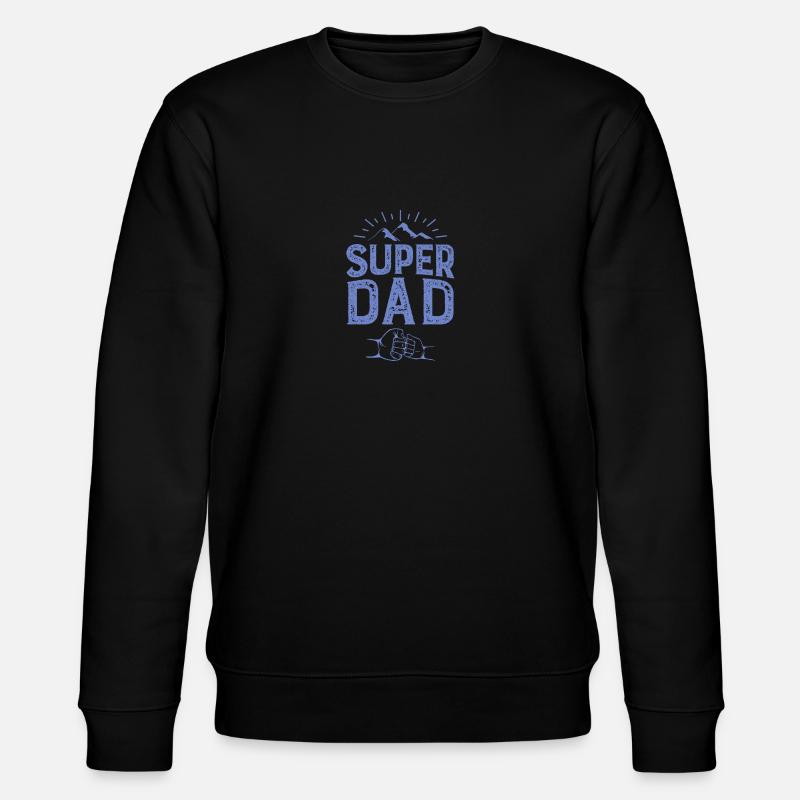 SUPER DAD - Stanley/Stella CHANGER Unisex Organic Sweatshirt - black