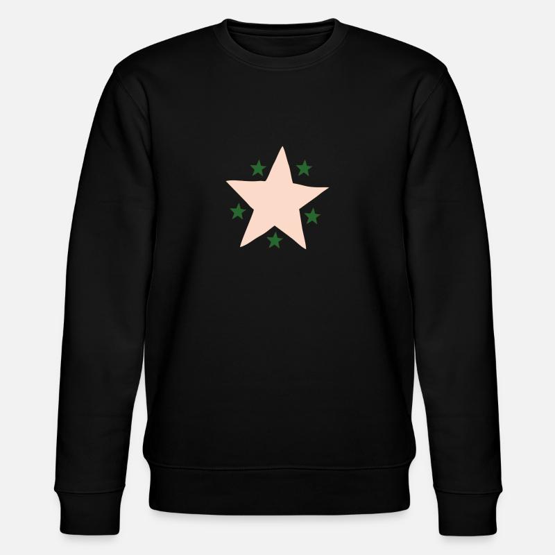 Étoile Rose Vert - Sweat bio CHANGER Stanley/Stella Unisexe - noir