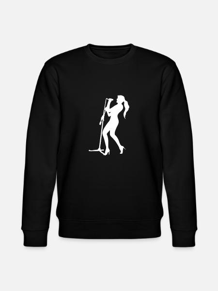 Singer at the microphone - Stanley/Stella CHANGER Unisex Organic Sweatshirt - black