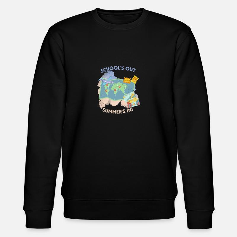School's out summer's in! - Stanley/Stella CHANGER Unisex Organic Sweatshirt - black