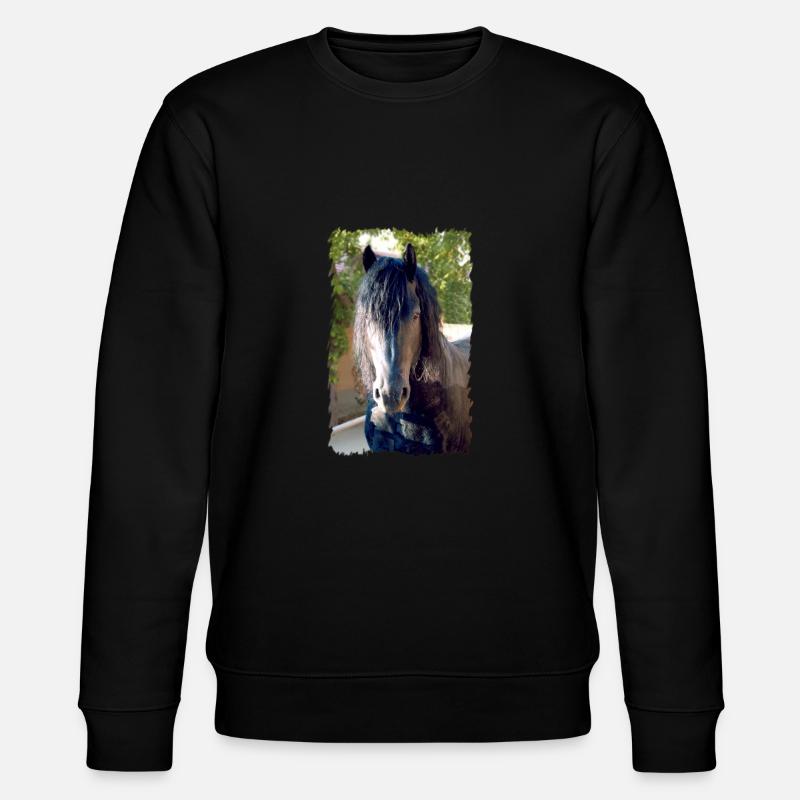 Friesenpferd - Stanley/Stella Unisex Bio-Sweatshirt CHANGER  - Schwarz