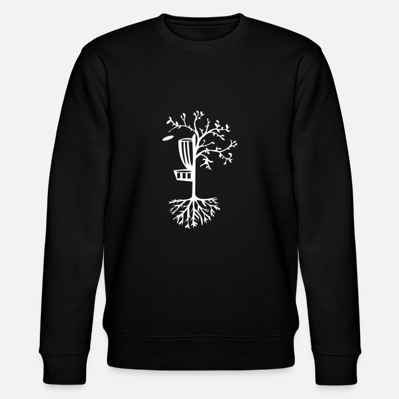 Disk Golf Tree Frisbee Game Player - Stanley/Stella økologisk unisex-sweatshirt CHANGER  - sort