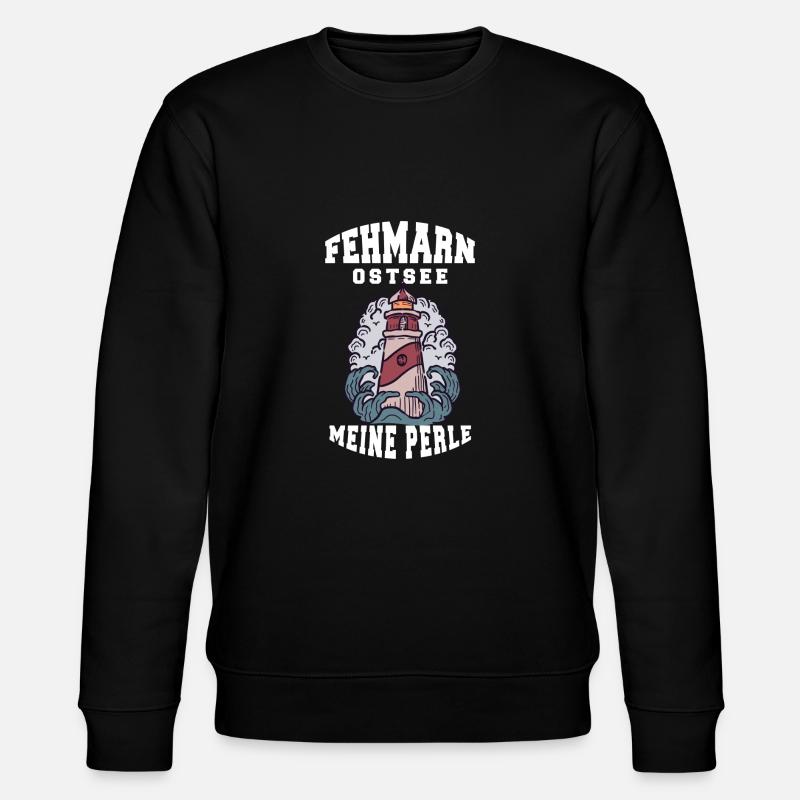 FEHMARN MER BALTIQUE MA PERLE - Sweat bio CHANGER Stanley/Stella Unisexe - noir