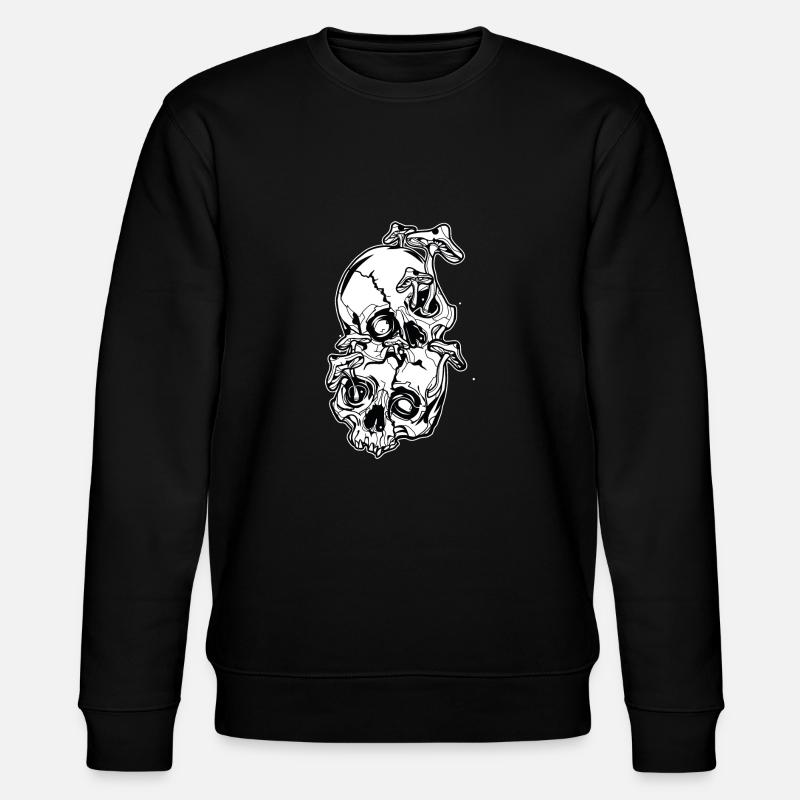 Champignons magiques // Crânes // Illustration - Sweat bio CHANGER Stanley/Stella Unisexe - noir