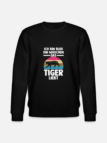 Tiger Motiv - Stanley/Stella Unisex Bio-Sweatshirt CHANGER - Schwarz