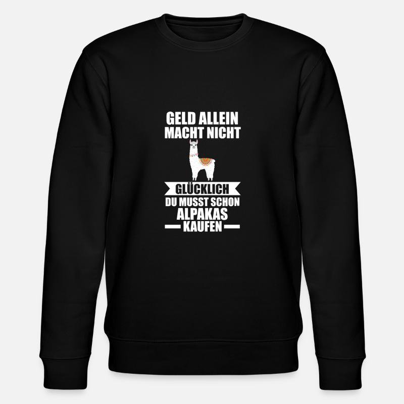 Alpaka - Stanley/Stella Unisex Bio-Sweatshirt CHANGER  - Schwarz