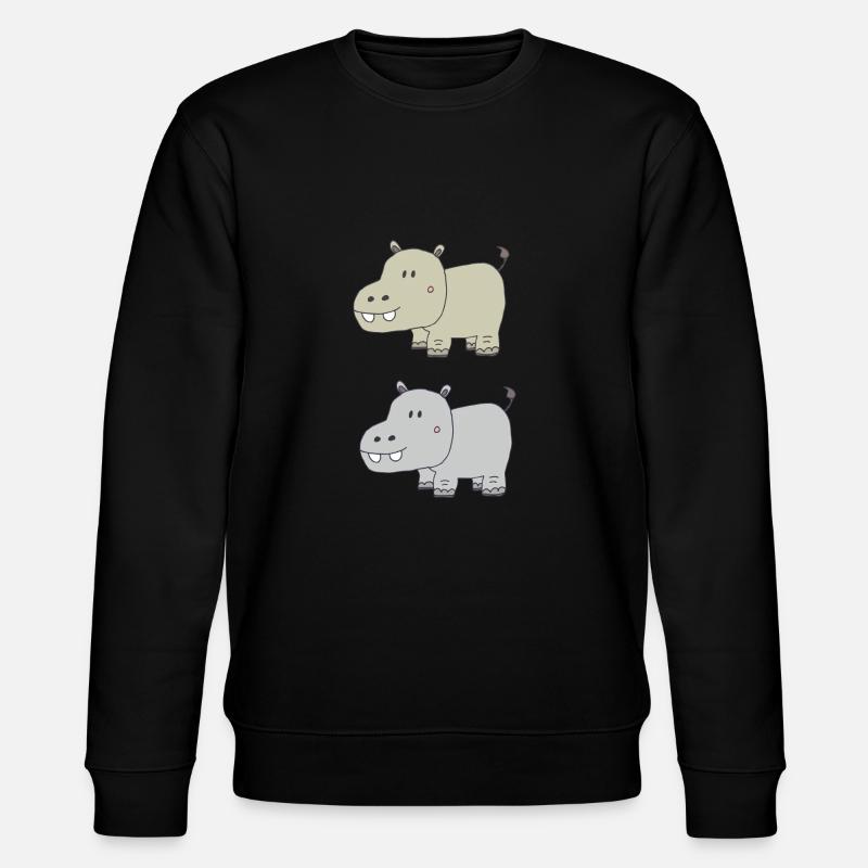 Hippopotames double - Sweat bio CHANGER Stanley/Stella Unisexe - noir