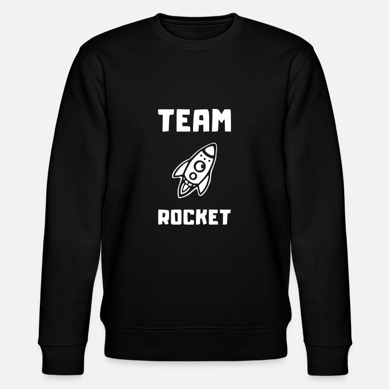 rakete team rocket - Stanley/Stella Unisex Bio-Sweatshirt CHANGER  - Schwarz