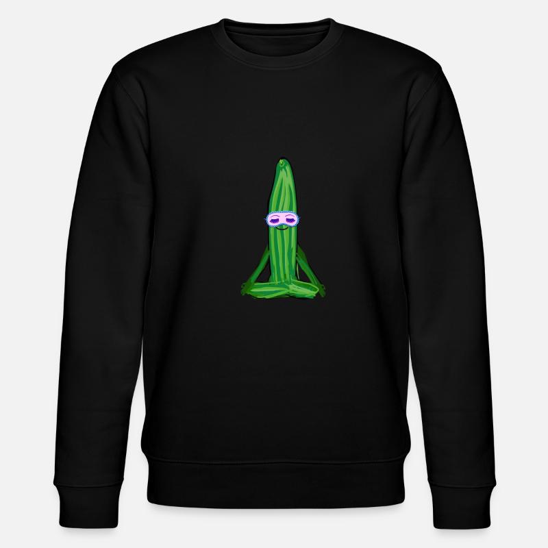 concombre,yoga concombre, yoga, namaste - Sweat bio CHANGER Stanley/Stella Unisexe - noir