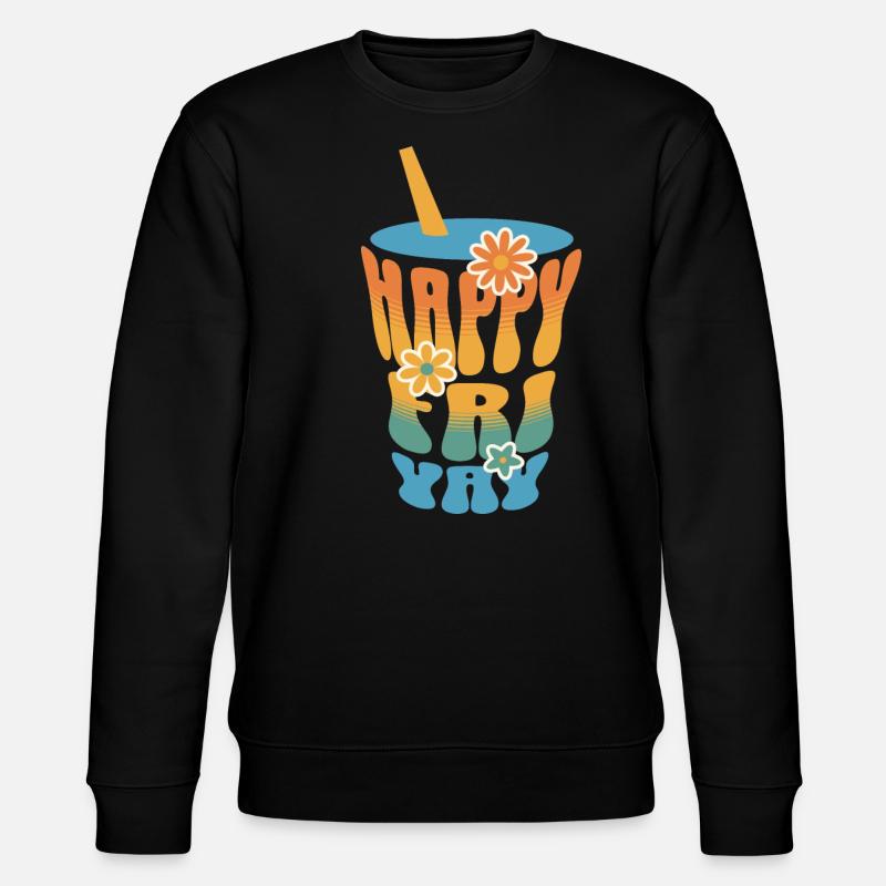 Humor Friday Lehrer-Wochenende - Stanley/Stella Unisex Bio-Sweatshirt CHANGER - Schwarz