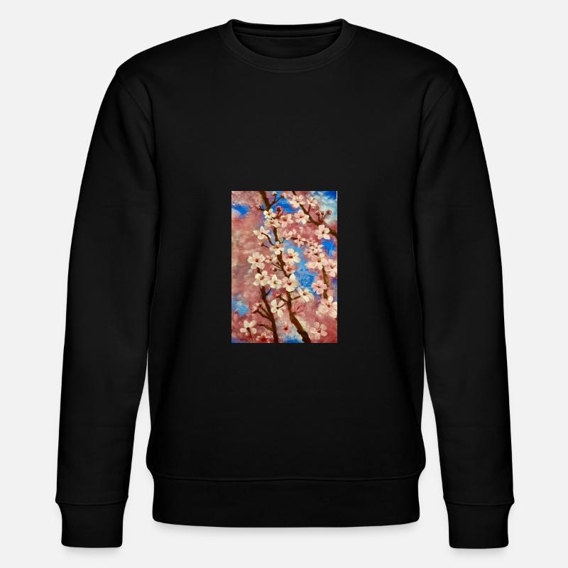 Cherry tree - Stanley/Stella CHANGER Unisex Organic Sweatshirt - black