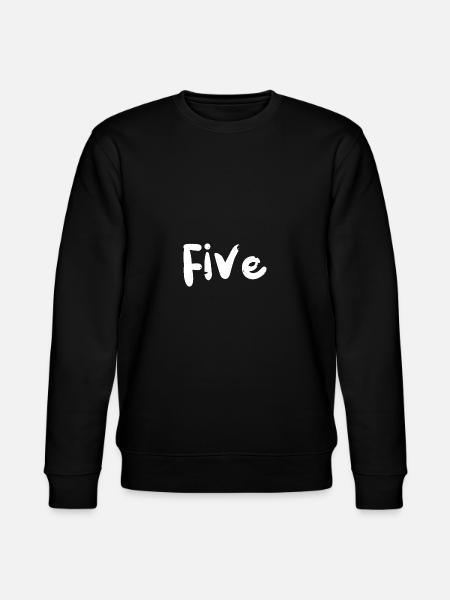 Five - Birthday - Stanley/Stella CHANGER Unisex Organic Sweatshirt - black