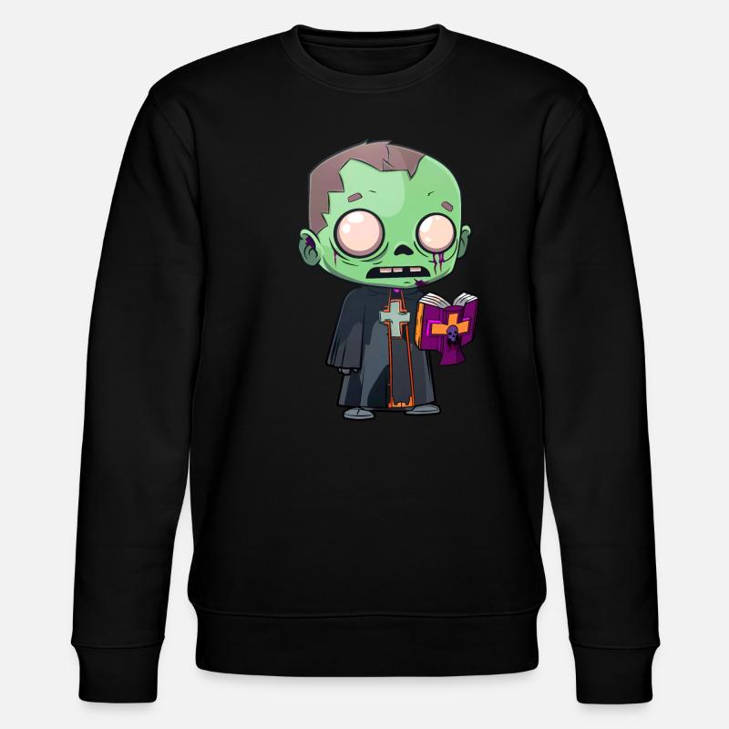 Priester Halloween - Stanley/Stella Unisex Bio-Sweatshirt CHANGER  - Schwarz