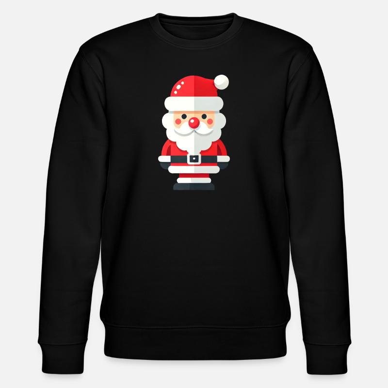 Weihnachtsmann - Stanley/Stella Unisex Bio-Sweatshirt CHANGER  - Schwarz