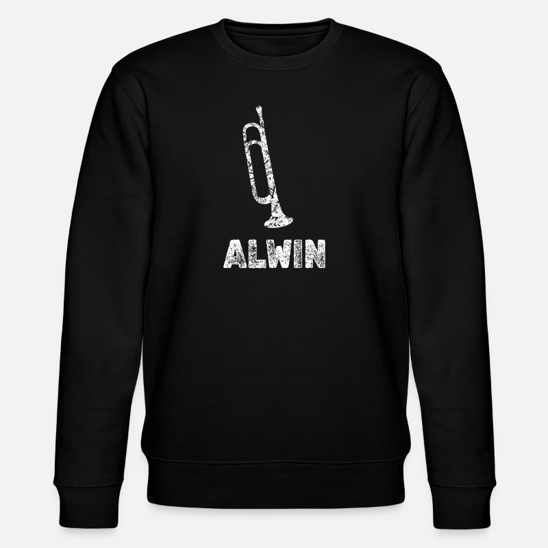 Gift for Alwin - Stanley/Stella CHANGER Unisex Organic Sweatshirt - black