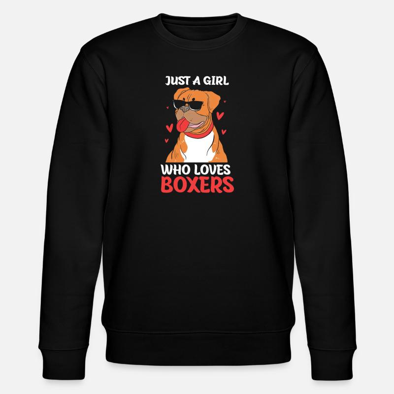 Chien Boxer - Sweat bio CHANGER Stanley/Stella Unisexe - noir