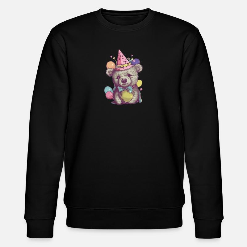 Party-Bär - Stanley/Stella Unisex Bio-Sweatshirt CHANGER  - Schwarz