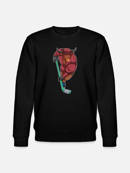 Stier Eishockey Eishockeyschläger - Stanley/Stella Unisex Bio-Sweatshirt CHANGER - Schwarz