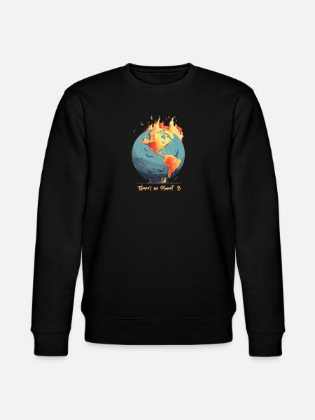 Die Welt Brennt - Stanley/Stella Unisex Bio-Sweatshirt CHANGER  - Schwarz