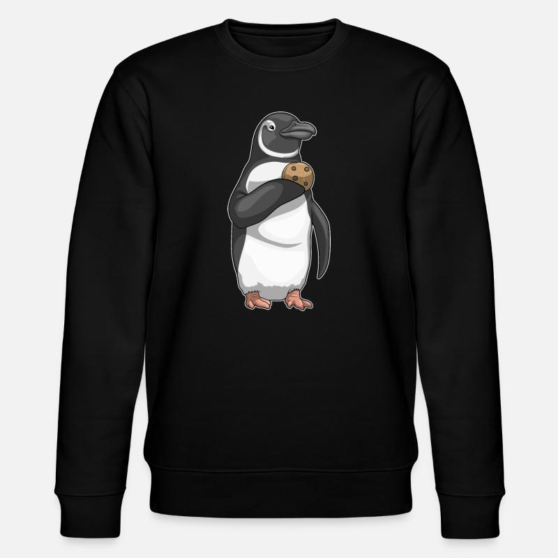 Pinguin Cookie - Stanley/Stella Unisex Bio-Sweatshirt CHANGER  - Schwarz