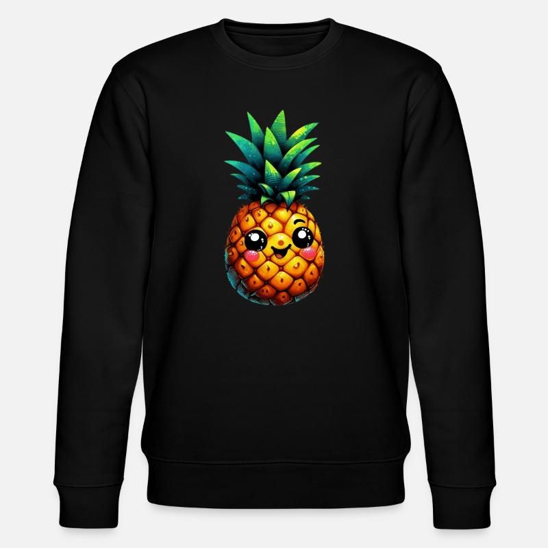 Pineapple - Stanley/Stella CHANGER Unisex Organic Sweatshirt - black
