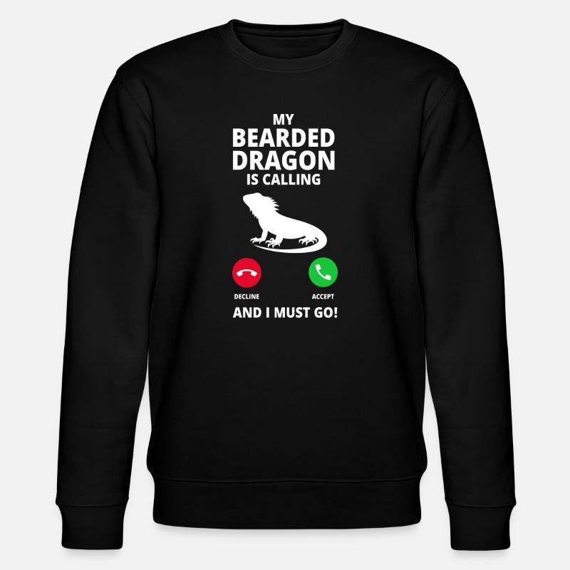 Appel du dragon barbu - Sweat bio CHANGER Stanley/Stella Unisexe - noir