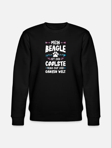beagle hund spruch - Stanley/Stella Unisex Bio-Sweatshirt CHANGER - Schwarz