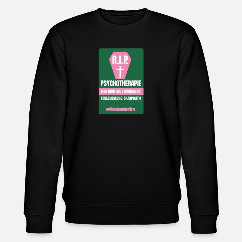 PSYCHO_04 - Stanley/Stella Unisex Bio-Sweatshirt CHANGER  - Schwarz