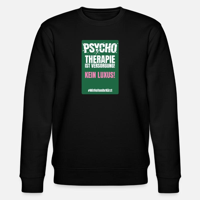 PSYCHO_06 - Stanley/Stella Unisex Bio-Sweatshirt CHANGER  - Schwarz