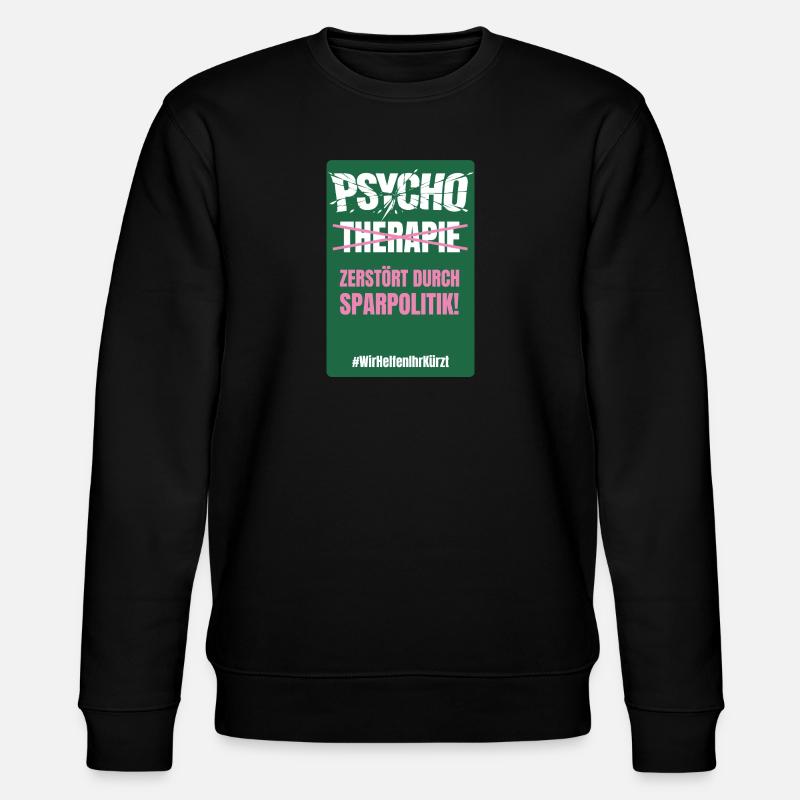 PSYCHO_05 - Stanley/Stella Unisex Bio-Sweatshirt CHANGER  - Schwarz