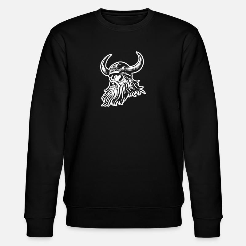Wikinger Helm - Stanley/Stella Unisex Bio-Sweatshirt CHANGER  - Schwarz