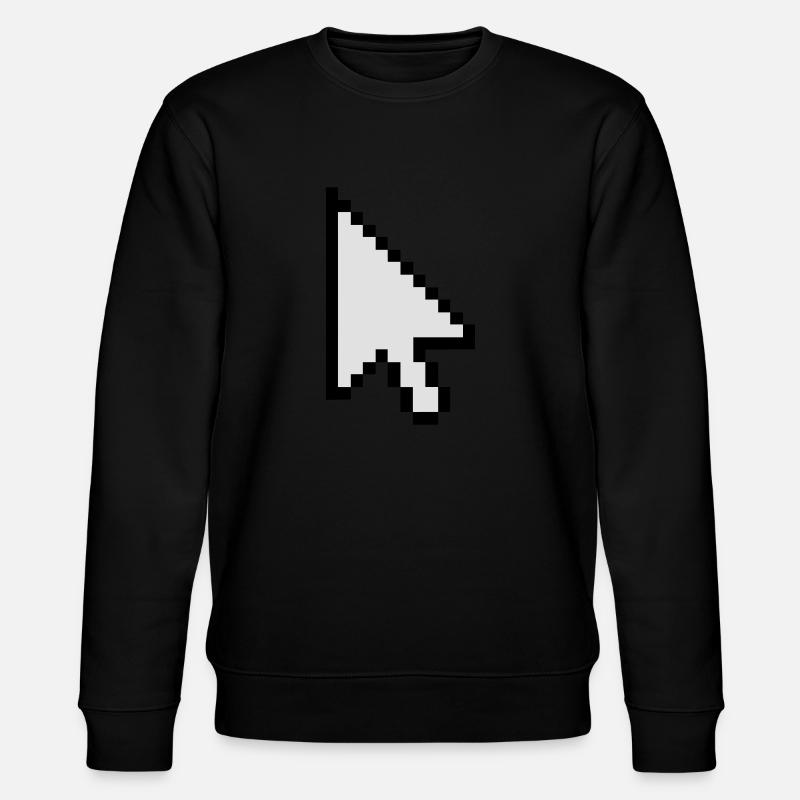 Pixel Mauszeiger - Stanley/Stella Unisex Bio-Sweatshirt CHANGER  - Schwarz