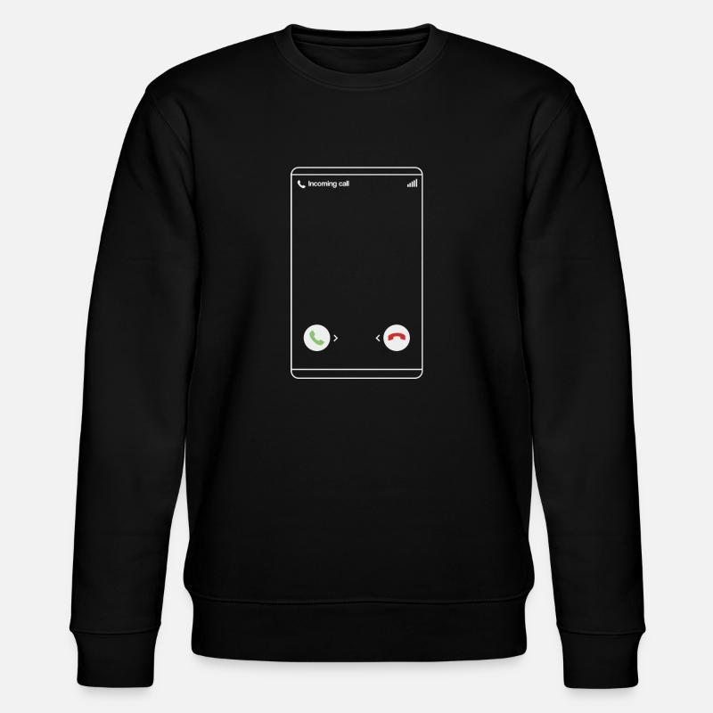 Eingehender Anruf - Incoming Call - Stanley/Stella Unisex Bio-Sweatshirt CHANGER  - Schwarz