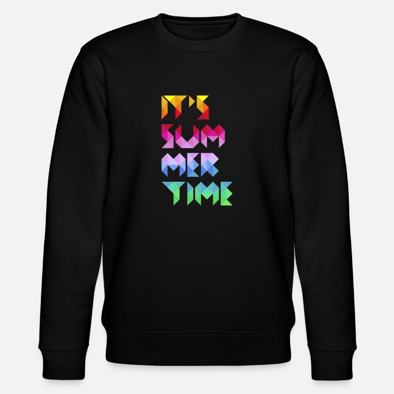 It's Summer Time - Stanley/Stella Unisex Bio-Sweatshirt CHANGER  - Schwarz