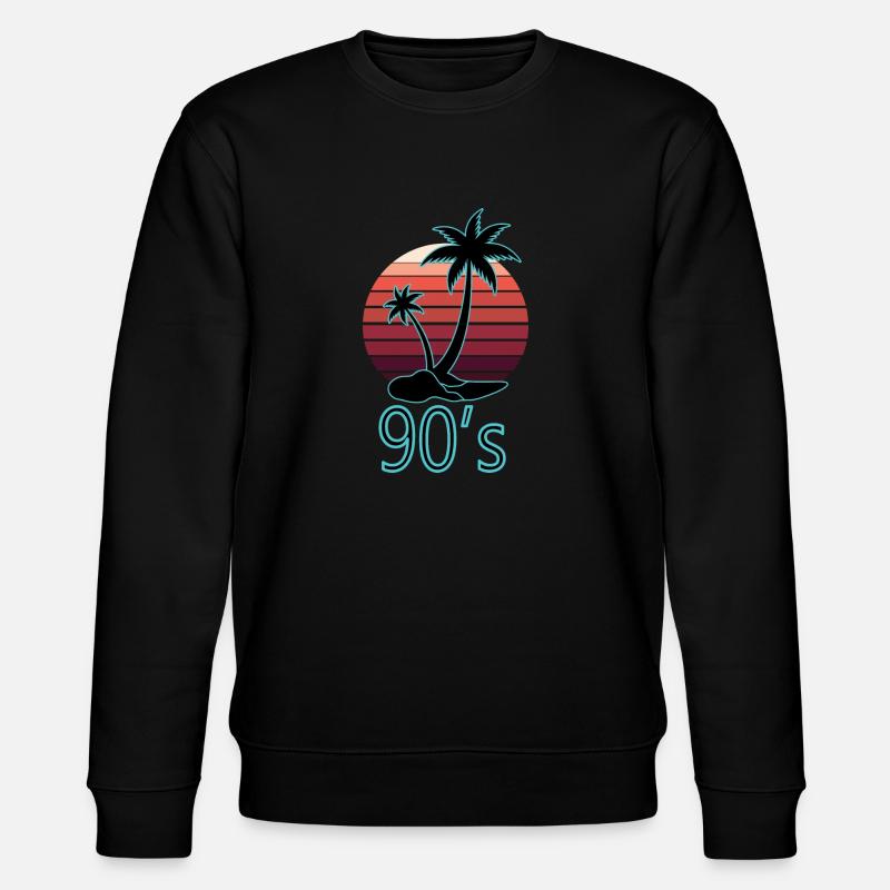 1990s Proverbs 90s Gift Idea - Stanley/Stella CHANGER Unisex Organic Sweatshirt - black