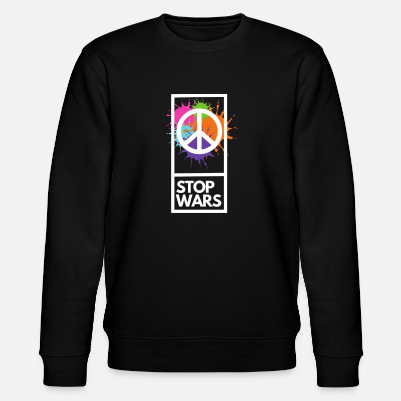 Stop Wars #2 - Stanley/Stella CHANGER Unisex Organic Sweatshirt - black