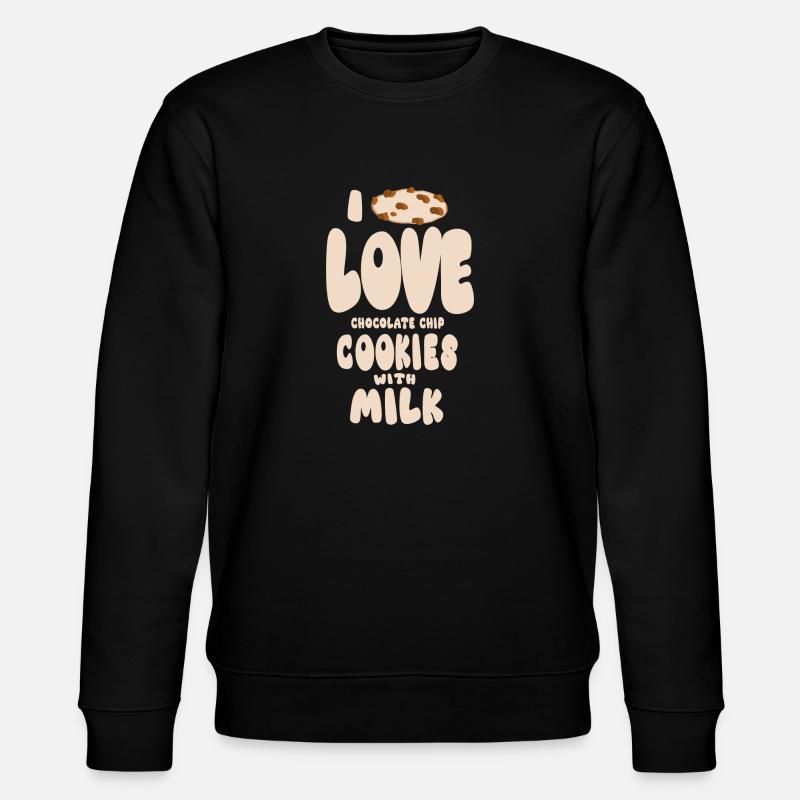 Chocolate biscuits and milk - Stanley/Stella CHANGER Unisex Organic Sweatshirt - black