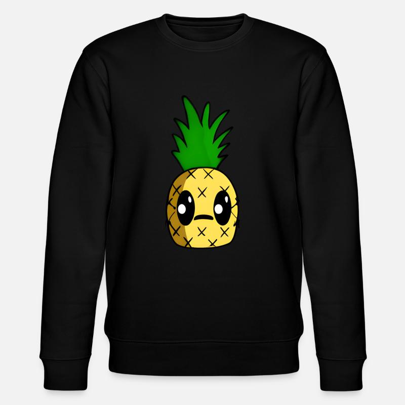 Kawaii pineapple - Stanley/Stella CHANGER Unisex Organic Sweatshirt - black
