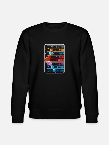 Solar system planets astronomer science - Stanley/Stella CHANGER Unisex Organic Sweatshirt - black