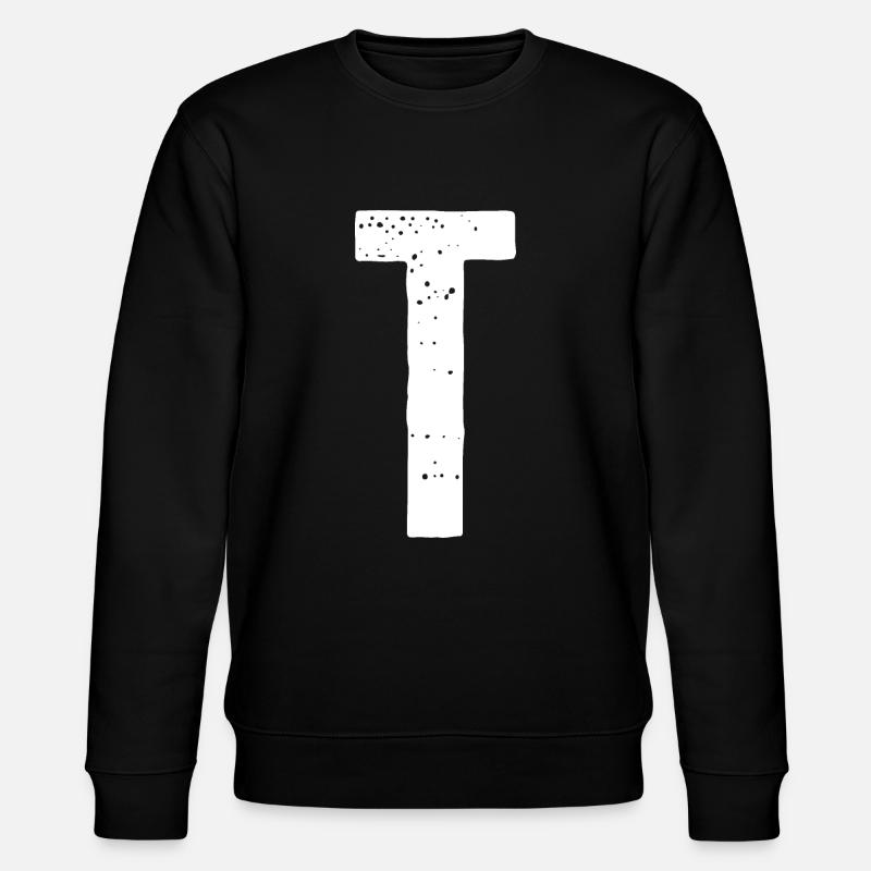 Lettre T - Sweat bio CHANGER Stanley/Stella Unisexe - noir