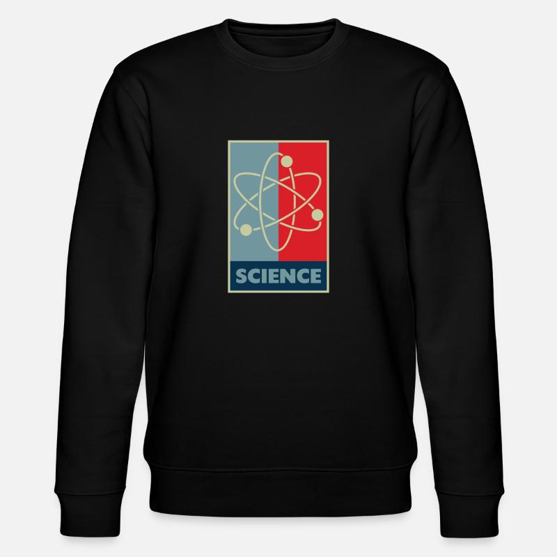 Science atom model - Stanley/Stella CHANGER Unisex Organic Sweatshirt - black